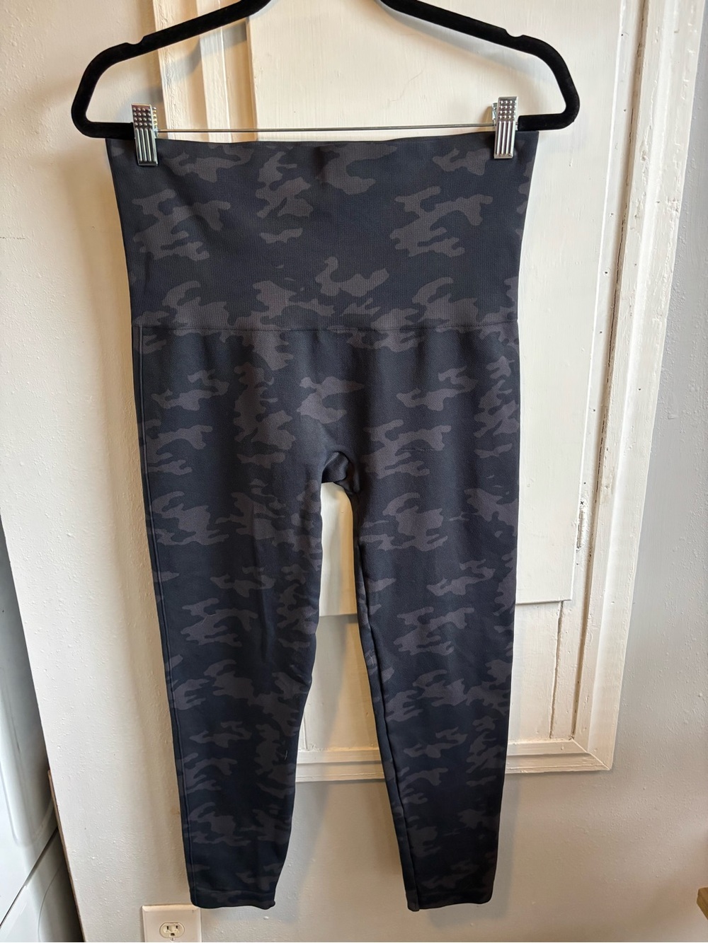 SPANX Kids High-Waist Charcoal Camo Leggings